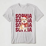 Custom Name & Photo Pet Watercolor Art Gift For Pet Lovers - Personalized Shirt 3