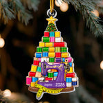 Custom Name & Sewing Machine Christmas Gift For Sewing Lover, Tailor - Personalized Ornament 2