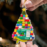 Custom Name & Sewing Machine Christmas Gift For Sewing Lover, Tailor - Personalized Ornament 3