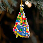 Custom Name & Sewing Machine Christmas Gift For Sewing Lover, Tailor - Personalized Ornament 4