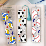 Custom Name And Sports Ball Acrylic Bookmark Gift For Kids - Custom Bookmark 3