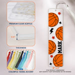 Custom Name And Sports Ball Acrylic Bookmark Gift For Kids - Custom Bookmark 6