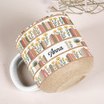 Custom Name Birth Flower Bookshelf For Her, Book Club - Personalized Mug 5
