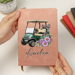 Custom Name, Birth Flower, Girls Golf, Golf Pouch, Gift For Golf Lover, Golf Player, Golf Girls - Personalized Journal 3