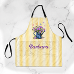 Custom Name, Birthflower Gift For Gardener, Gardening Lovers - Personalized Apron 2