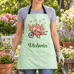 Custom Name, Birthflower Gift For Gardener, Gardening Lovers - Personalized Apron 5