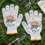 Custom Name, Birthflower Gift For Gardener, Gardening Lovers - Personalized Gardening Gloves 1