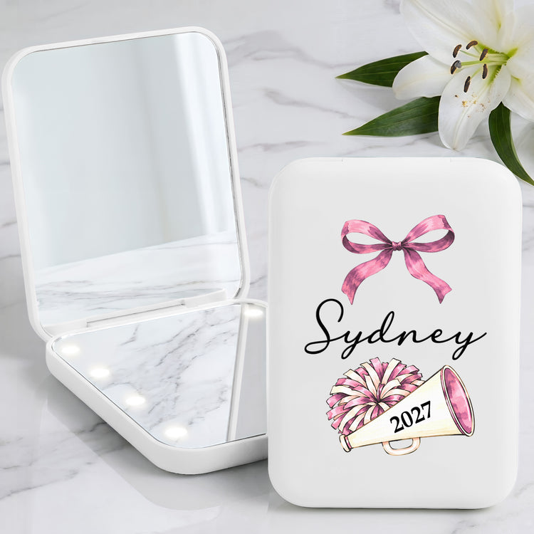 Custom Name Cheerleading Coquette Senior Night Team Gift - Personalized Mirror 2