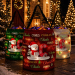 Custom Name Christmas Gift Bag, Christmas Bag With Name, Holiday Gift Bag, Santa Gift Bag, Family Christmas Sack Snowman Initial Letter - Personalized Basket 1