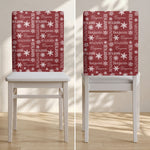 Custom Name Christmas Plaid Christmas Party Reunion - Personalized Chair Back Cover 4