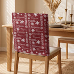 Custom Name Christmas Plaid Christmas Party Reunion - Personalized Chair Back Cover 6