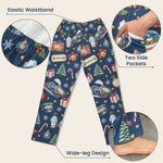 Custom Name Christmas Sleepwear Polar Express, Family Matching Pants - Personalized Lounge Pants 10