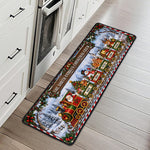Custom Name Family Christmas Crew Rug, Custom Name Christmas Train Runner, Family Holiday Rug,Christmas Kitchen Mat - Personalized Runner Rug 3