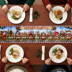 Custom Name Christmas Train Holiday Runner, Christmas Dining Table Decor, Family Christmas Decoration, Holiday Gift - Personalized Table Runner 4