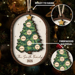 Custom Name Christmas Tree 2 Layers Christmas Gifts For Family - Personalized Ornament 5