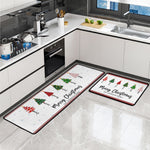 Custom Name Christmas Tree Entryway Living Room Decor - Personalized Runner Rug 3