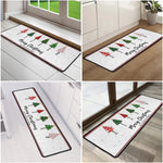 Custom Name Christmas Tree Entryway Living Room Decor - Personalized Runner Rug 6