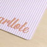 Custom Name Colorful Striped Pattern Gifts For Her, Friends, Daughters - Personalized Desk Mat 5