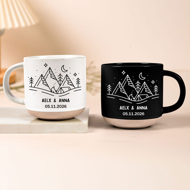Custom Name Couple Anniversary Valentine's Day Gifts For Her, Him - Personalized Mug 3