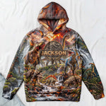 Custom Name Dinosaur Jurassic T-Rex - Personalized Hoodie 3