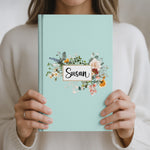 Custom Name, Font, Background Floral - For Coworker, Her - Personalized Journal 3