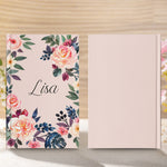 Custom Name, Font, Background Floral - For Coworker, Her - Personalized Journal 4
