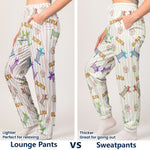 Custom Name Gift For Volleyball Lover, Volleyball Player - Personalized Lounge Pants 4