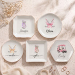 Custom Name Golf Lovers Coquette Golf Girl Gifts For Coach, Golf Club, For Her - Personalized Jewelry Dish 1