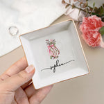 Custom Name Golf Lovers Coquette Golf Girl Gifts For Coach, Golf Club, For Her - Personalized Jewelry Dish 4