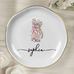 Custom Name Golf Lovers Coquette Golf Girl Gifts For Coach, Golf Club, For Her - Personalized Jewelry Dish 7