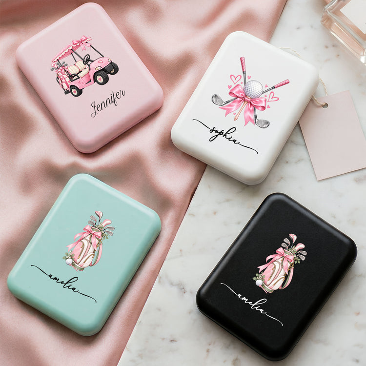 Custom Name Golf Lovers Coquette Golf Girl Gifts For Coach, Golf Club, For Her - Personalized Mirror 3