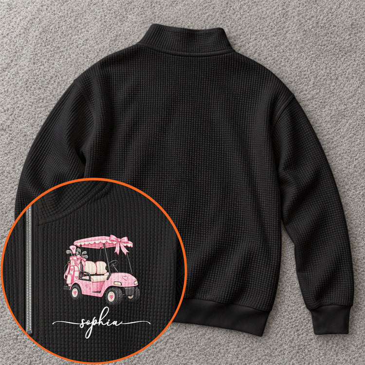 Custom Name Golf Lovers Coquette Golf Girl Gifts For Coach, Golf Club, For Her - Personalized Sweatshirt 4