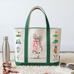 Custom Name Golf Lovers Coquette Golf Girl Gifts For Coach, Golf Club, For Her - Personalized Tote Bag 3