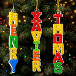 Custom Name In Lego Puzzle - For Kids, Lego Lovers - Personalized Ornament 2
