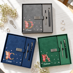 Custom Name Monogram - Gifts For Daughters, Coworkers - Personalized Notebook Set 6