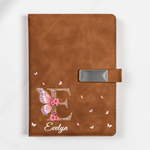 Custom Name Monogram - Gifts For Daughters, Coworkers - Personalized Notebook Set 10