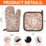 Custom Name Monogram Mexican Talavera Pattern Gifts For Abuelas Mamas Tias - Personalized Oven Mitts 2