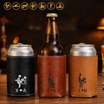 Custom Name Naughty Couple Funny Gift For Husband - Personalized Can Cooler 1
