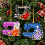 Custom Name, Sewing Machine Christmas Gift For Sewing Lover, Tailor - Personalized Ornament 1