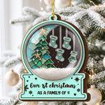 Custom Name Stocking Snow Globe Ornament Christmas Together 2026, Holiday Family Gift - Personalized Ornament 1