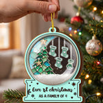 Custom Name Stocking Snow Globe Ornament Christmas Together 2026, Holiday Family Gift - Personalized Ornament 3