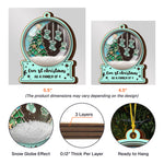 Custom Name Stocking Snow Globe Ornament Christmas Together 2026, Holiday Family Gift - Personalized Ornament 5