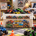Custom Name Toddler Monster Truck Toy - Personalized Storage Basket 3