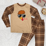 Custom Name, Turkey Thanksgiving Pattern Gift For Family, Matching Pajama - Personalized Pyjamas 3