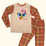 Custom Name, Turkey Thanksgiving Pattern Gift For Family, Matching Pajama - Personalized Pyjamas 5
