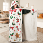 Custom Name Who Makes The Rules For Siblings, Kids, Family Members - Personalized Blanket Hoodie 3