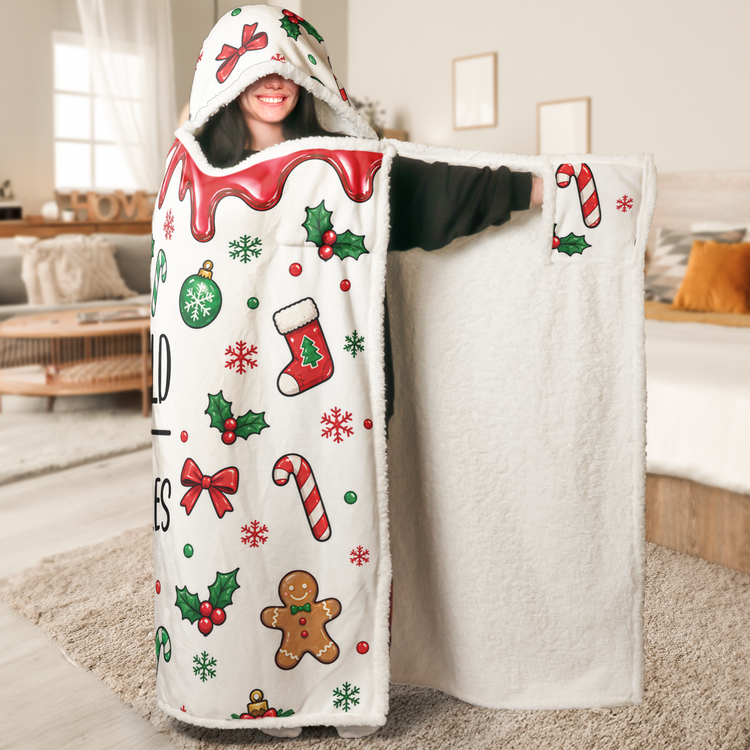 Custom Name Who Makes The Rules For Siblings, Kids, Family Members - Personalized Blanket Hoodie 3