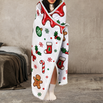 Custom Name Who Makes The Rules For Siblings, Kids, Family Members - Personalized Blanket Hoodie 4