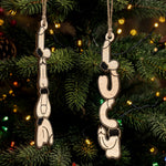 Custom Name With Naughty Gag Gifts, White Elephant Party - Personalized Ornament 3
