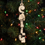 Custom Name With Naughty Gag Gifts, White Elephant Party - Personalized Ornament 4
